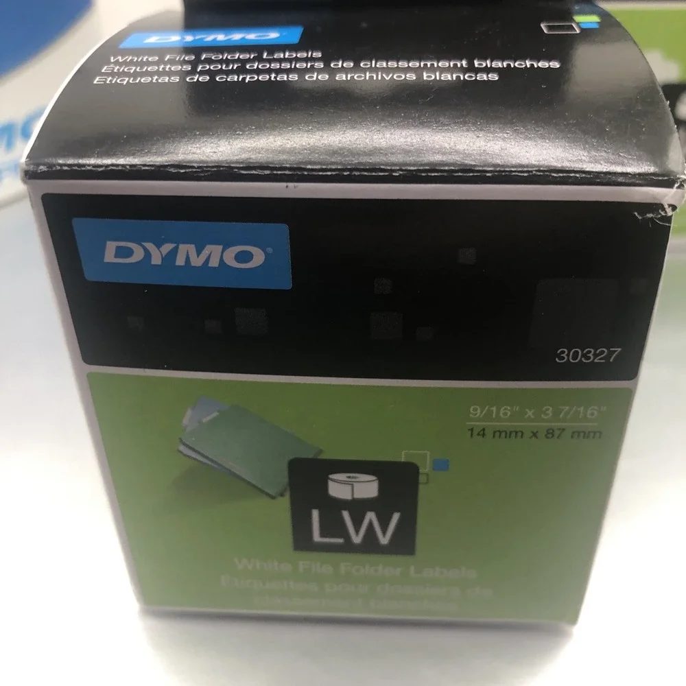Dymo Labels: Barcode Labels 1738595 Address Labels 30252 Folder Labels 30327
